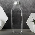 350ml 500ml Clear Plastic Smoothies Juice Bottles Drink Bottles 8oz 12 oz 16oz French Square Beverage Bottle With 38mm DBJ Neck
