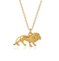Milskye Wedding Fine Fashion Jewelry for Women Couple Set 925 Silver 14K Gold Fierce lion Necklace
