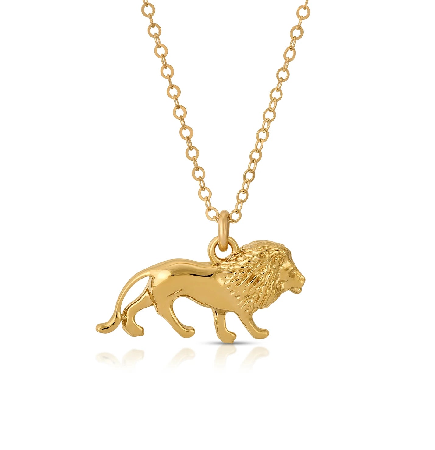 Milskye Wedding Fine Fashion Jewelry for Women Couple Set 925 Silver 14K Gold Fierce lion Necklace