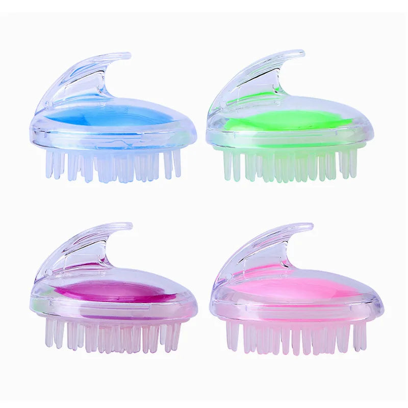 Household Head Massage Salon Hairdressing Tools Silicone Scalp Massager Shampoo Brush