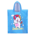 Customized Printed Design Microfiber Quick-Dry Surf Hooded Poncho Towel for Children