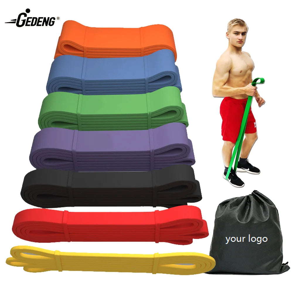 GEDENG Resistance Band Set of 5 - Pull-up Assist Bands for Exercise Stretching Physical Therapy and Muscle Training