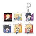 Wholesale Banana Fish Cartoon Custom Keychain Pendant Charm Acrylic Anime Keychain