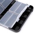 Mini Fishing Tackle Box Fish Lures Hooks Baits Plastic Storage Box Holder Square Case Pesca