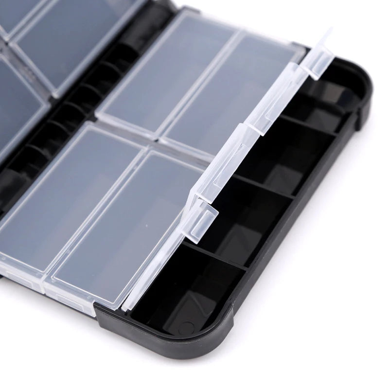 Mini Fishing Tackle Box Fish Lures Hooks Baits Plastic Storage Box Holder Square Case Pesca