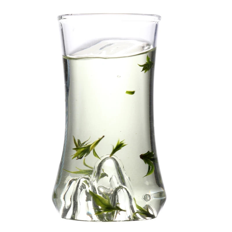 Chinese Style New Creative View Mountain Glasses Heat-resistant Glass Thickened Transparent  Green Tea Cup