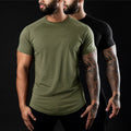 Custom Printing 180gsm Stretch Breathable Men T Shirts Wholesale 95 Cotton 5 Spandex Gym Sports T Shirt