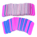 Double Side Nail Files 5cm Mini Wood Sanding Buffer Block Set for Gel Polish Manicure Pedicure Salon NailArt Tool