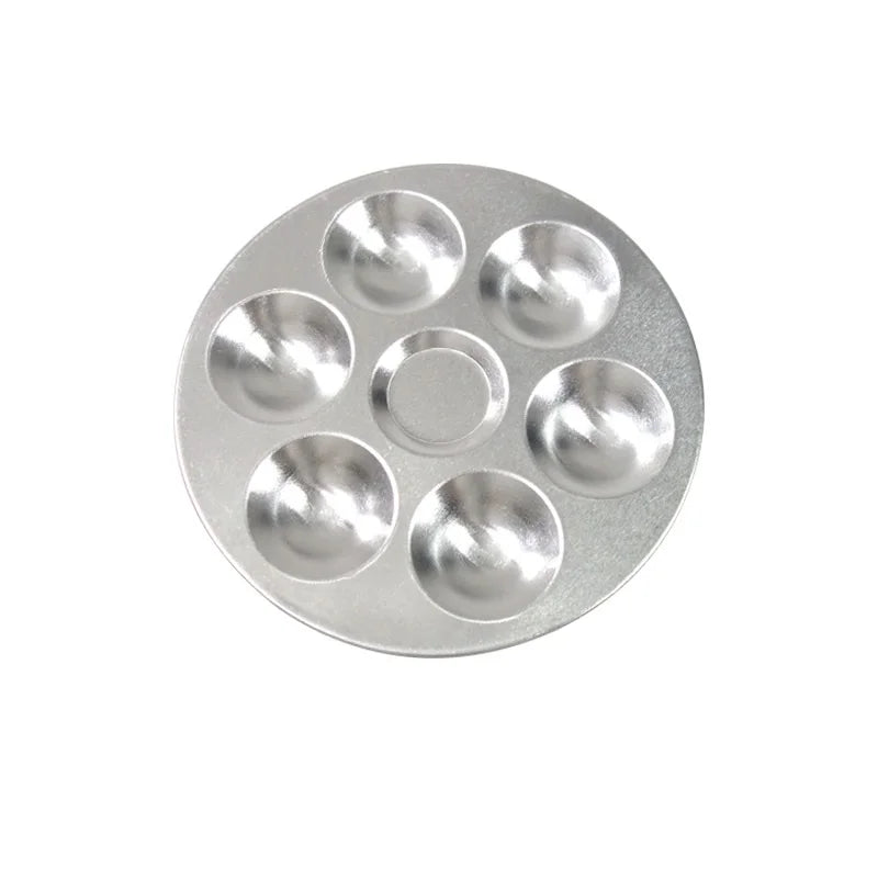 13cm Diameter Round Watercolor  Aluminum Palette with 6 Wells