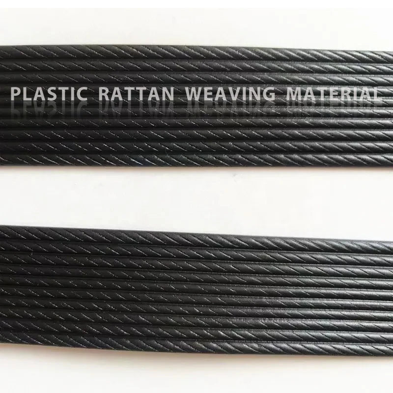 Wholesale Plastic Basket Packaging Outdoor Furniture Material Artificial Imitation Rattan Material