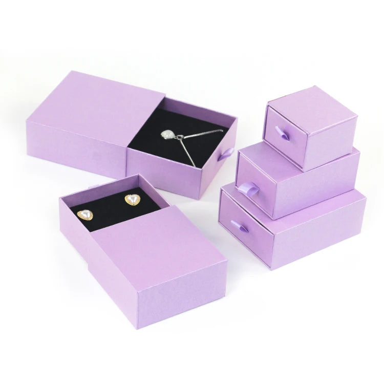 Wholesale Custom Logo Printed Cardboard Sliding Drawer Paper Boxes for Jewelry Packaging