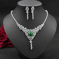 Jachon Bride Crystal Necklace and Earrings Jewelry Set Elegant