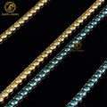 Lowest Pass Diamond Tester Hip Hop Jewelry 925 Silver 5mm Yellow Green Iced Out Moissanite Tennis Chain