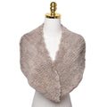 MWFur Winter Fashion Lady Fashion Fur Accessories Hand Knit Mink Fur Collar Trimming for Garment