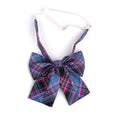 Ladies Plaid Bowtie Casual Bow Tie for Women Uniform Collar Butterf Bowknot Adult Check Bow Ties Cravats Cotton Girls Bowties