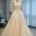 AL1191 2025 Custom Wholesales Plus Size champagne Prom Even Dresses Evening Gown Dress Elegant Lace Chiffon Bridesmaid Dresses