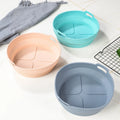 Wholesale New Easy-Clean Oil-Proof Folding Silicone Grill Pan Food Grade Air Fryer Baking Tray for Home Kitchen Use