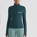Hot Sell Custom Logo Women Fashion Horse Riding Base Layer 1/4 Zip Equestrian Base Equine Apparel Long Sleeve Clothing