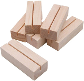 Wood Base Business Wooden Menu Holder Table Card Holder Postcard Photo Picture Display Stand for Desk Tabletop Home Party