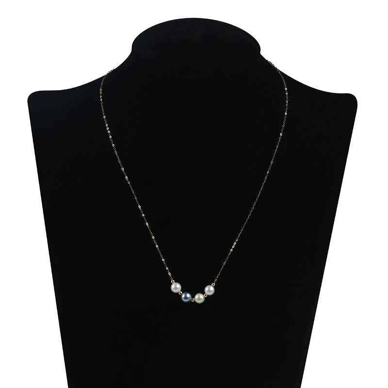 ZHUJI Hot Sale Seawater Round Shape Necklace for Gifts