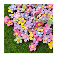 New Cute 100Pcs Daisy Flowers Resin Embellishments Mixed Spring Daisy Charms Flatbacks Ornaments for Phone Case Scrapbook Decor