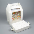 Candy Store Wholesale Handmade Art Paper Lollipop Box Handle Matt Lamination Embossing UV Coating Custom Color for Baby Food