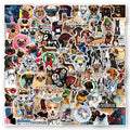 100Pcs Mixed Pet Dog Cartoon Animal Graffiti Stickers for Car Bike Phone Waterpoof Vinyl Corgi Husky Pug Dog Sticker