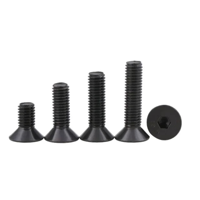Customized 10.9 Grade High Strength Carbon Steel Black Oxide DIN7991 M3- M16 Countersunk Head Hexagon Socket Bolts