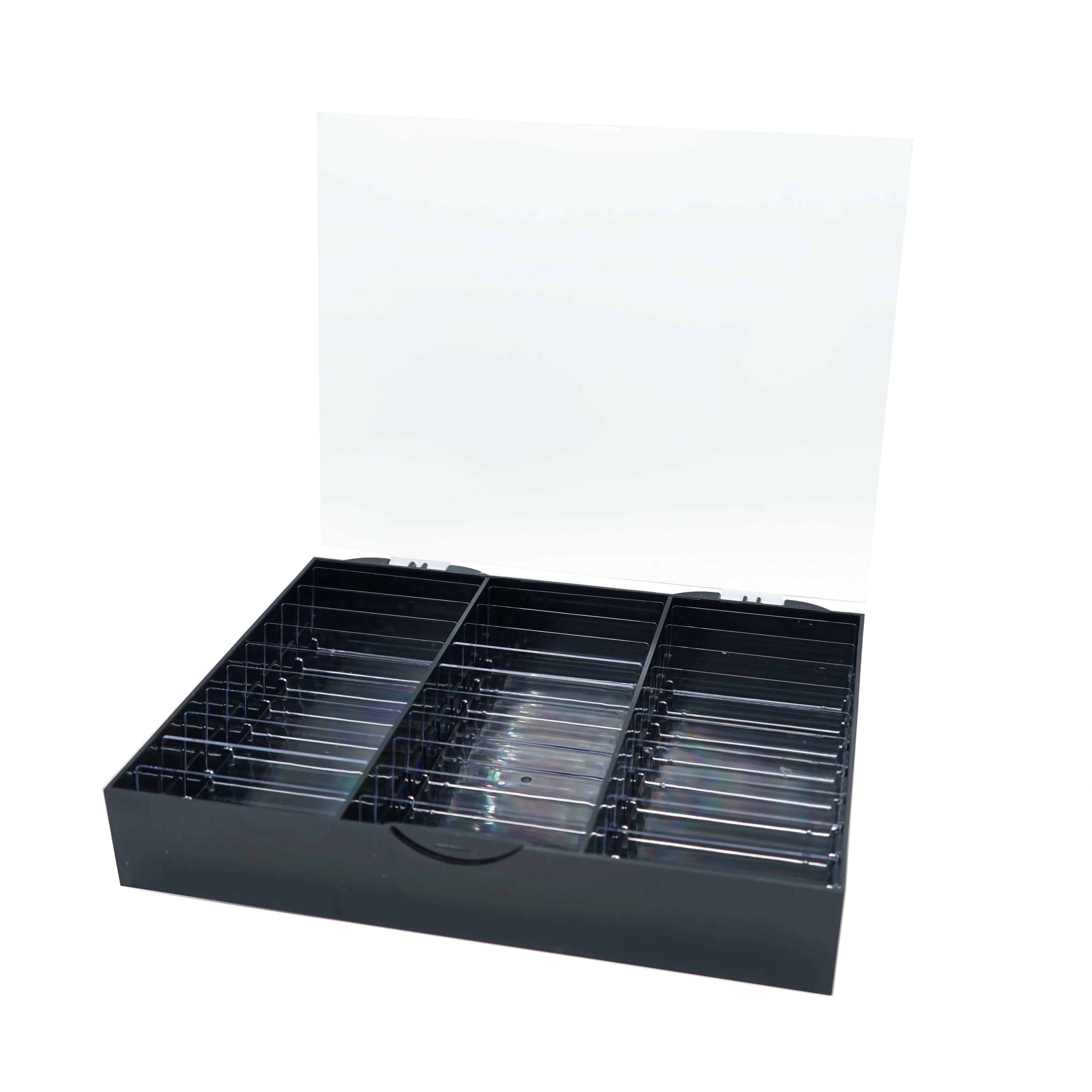 Detachable Plastic Storage Display Box for Nail Art Supplies Acrylic Nail Gel Templates Finished Product Displays