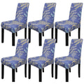 Reador Retailer 6 Pcs Dining Chair Covers Spandex Stretch Slipcovers Chair Protection Covers for Dining Room