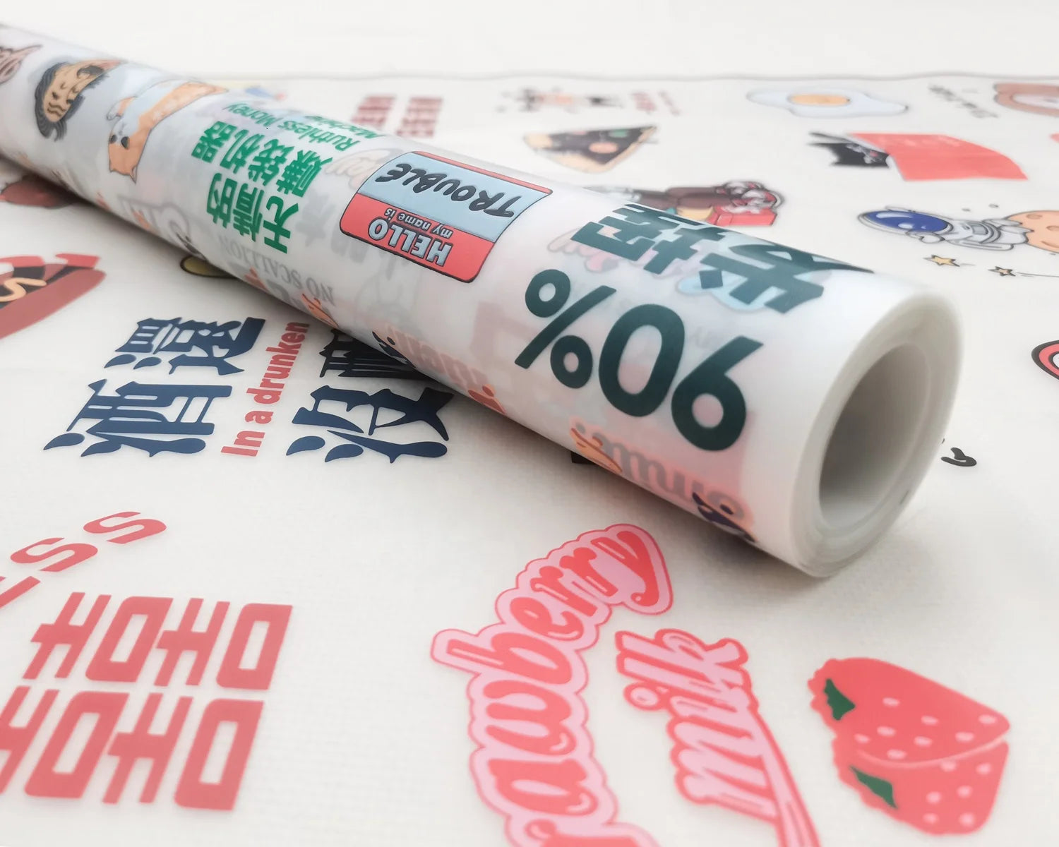 Heat Transfer Iron on Sticker for T-shirts Hat Bag Fabric Garment