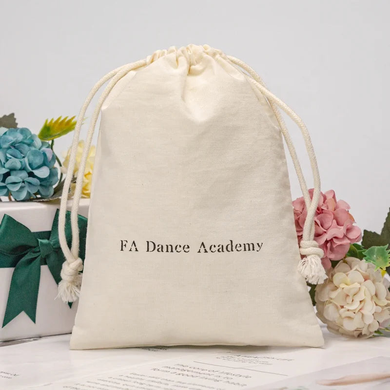 Hot Selling Muslin Cotton Drawstring Bag Custom Logo Organic Cotton Gift Scented Tea Packaging Bags