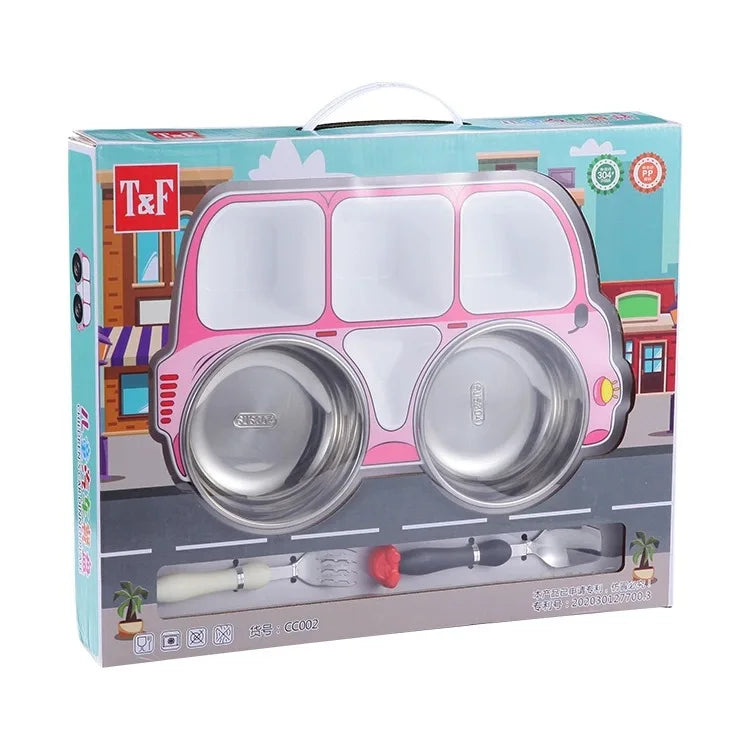 Creative Car Shape Snack Box Stainless Steel Lunch Box for Kids