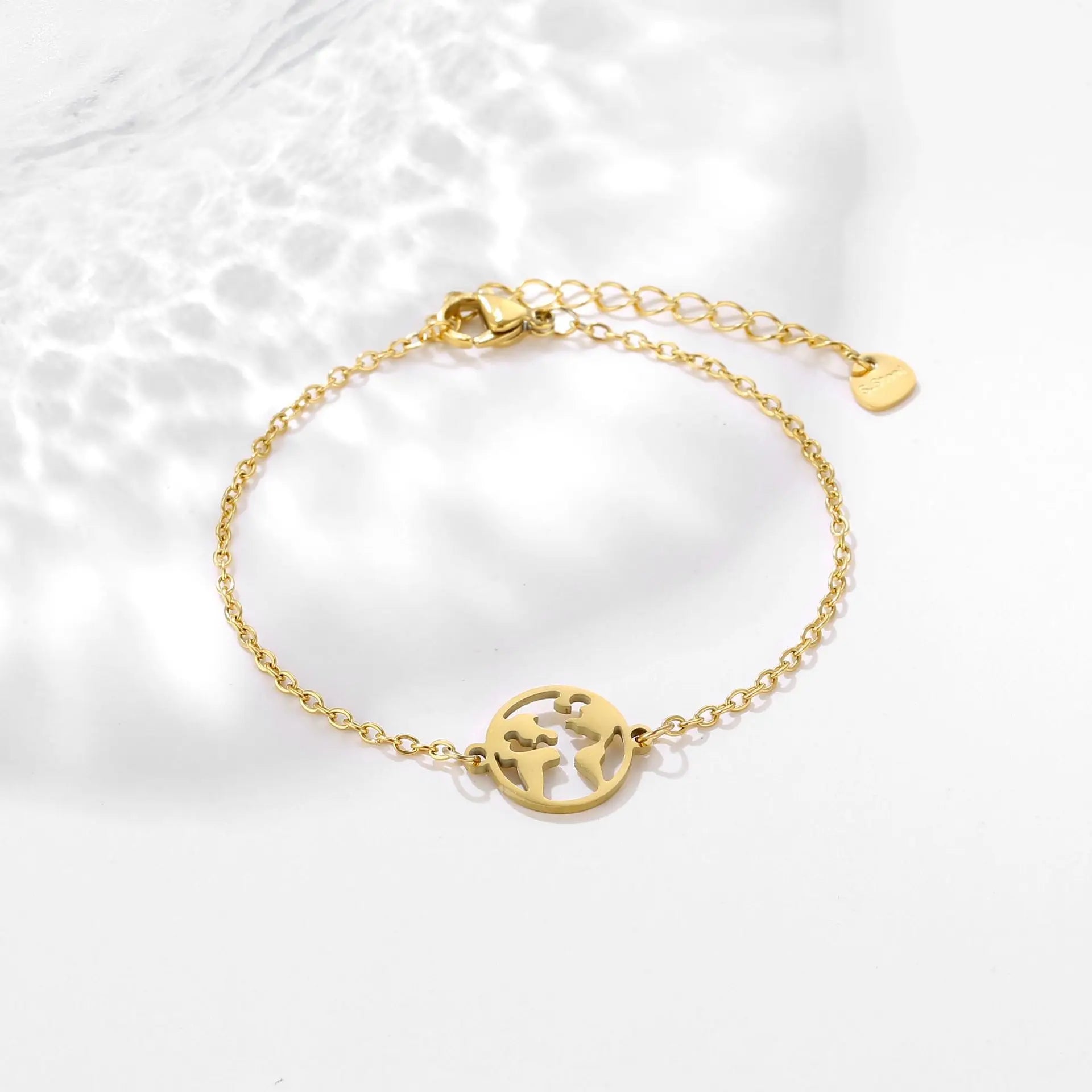 GT Adjustable Stainless Steel Gold Plated Charm Bracelet for Women Luxury Festival Gifts