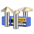 HUHAO CNC Router Tool Bits Wood 1/2 Inch 120 150 Degree Shank Carbide Woodworking Cove Box Router Bits 6710