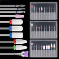 30pcs Diamond Ceramic Nail Drill Bits Set Manicure Pedicure Diy Bits Drill Nail File Cuticle Nail Tools Accessories Salon