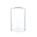 Clear Cylinder Glass Lamp Shade Straight Tube Glass Light Cover Replacement for Ceiling Fan Chandelier Indoor Lighting Fixture