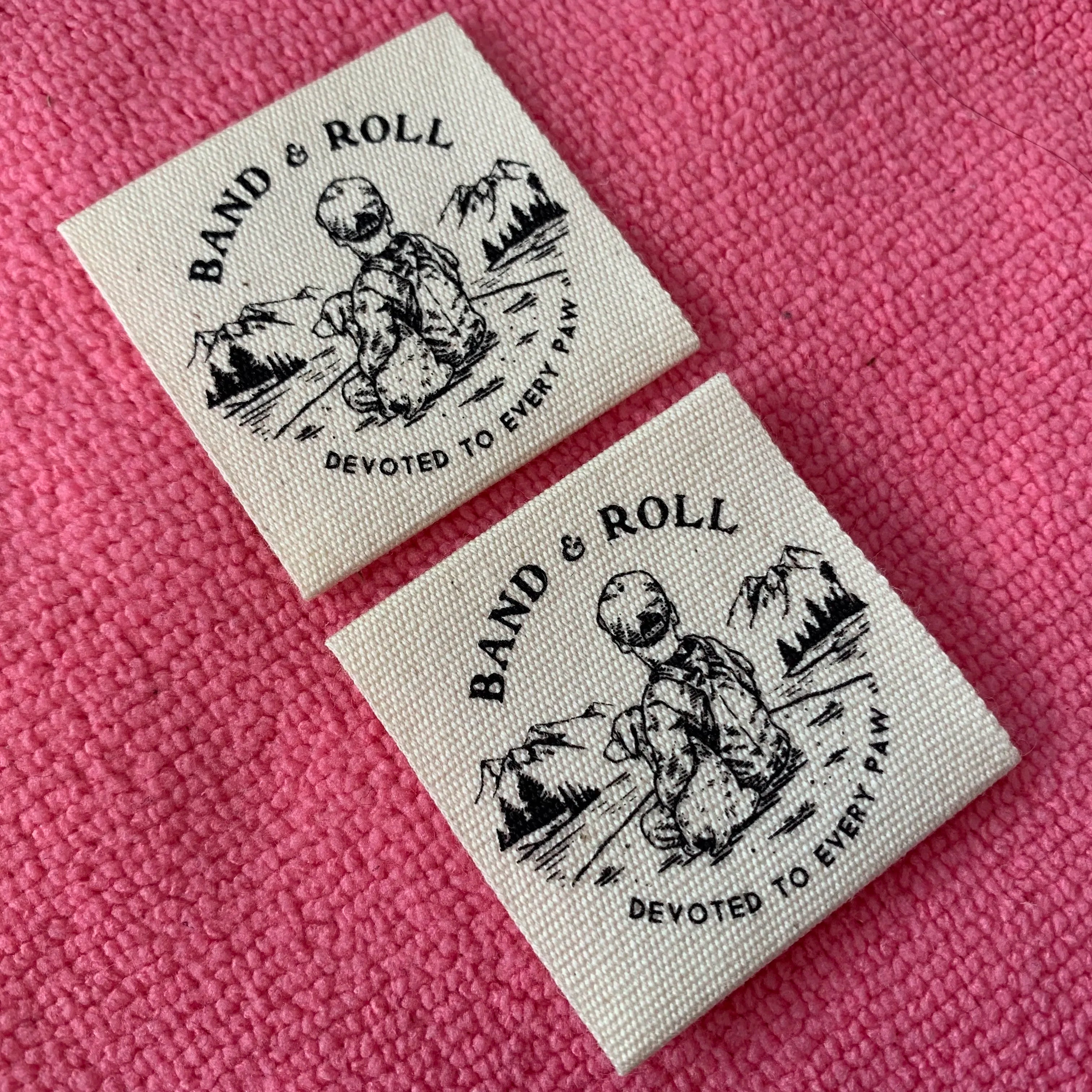 Comfortable Special Organic Thick Cotton Labelunique Design 100% Cotton Thick Label for Pants