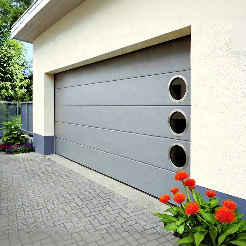 Modern Automatic Pull-Forward Roller Aluminium Composite Garage Door Steel Sectional Garage Door for Home Use