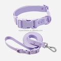 Heavy Duty PVC Dog Collar and Leash Set Waterproof Tactical Style Adjustable for Small Medium Large Dogs
