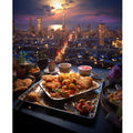 Food Diamond Painting Full Round Diamond Embroidery Cross Stitch Art Diy Gift Crafts 30x40cm/12x16inch Without Frame