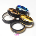 Stainless Steel Mood Ring Colors Changes As Temperature Changing Finger Rings