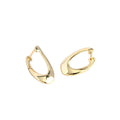 Lady French Twisted U Letter Clip on Earrings