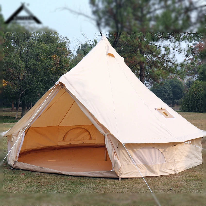 Unique Canvas Double Layer Waterproof Portable Camping Outdoor Trailer Tent
