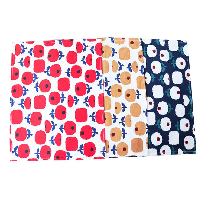 Nordic Style Household Cotton Cloth Printing Napkin Kitchen Tea Towels