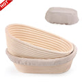 Handmade 10-Inch Indonesian Rattan Oval Bread Proofing Basket Artisanal French Style Storage Basket Hot Sale for Sourdough