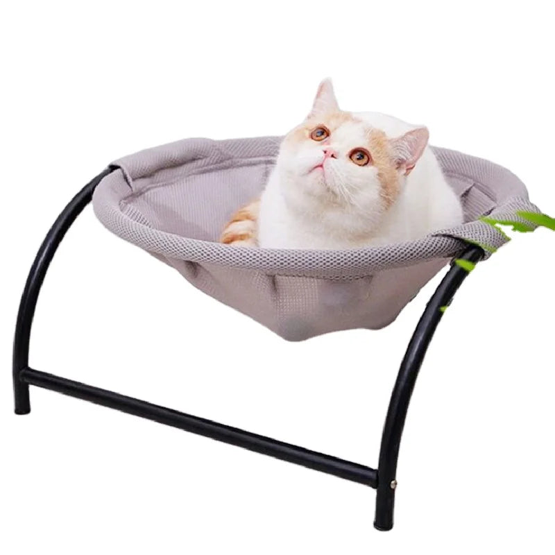 Four Seasons Universal Pet Cat Mesh Hammock Bed Trampoline Dog Puppy Cat Heavy Duty Frame Hammock Mesh