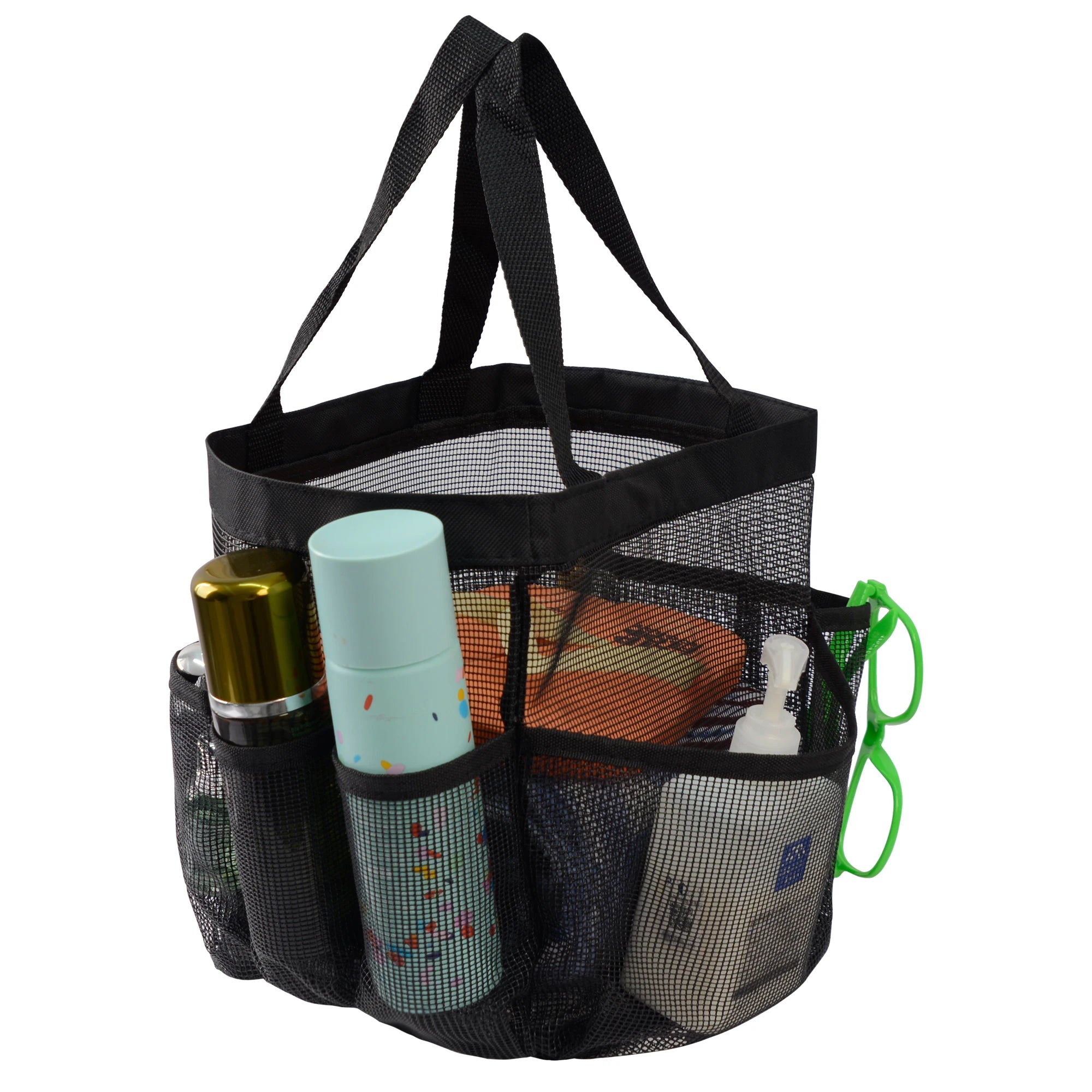 Wholesale Quick Dry Portable Mesh Shower Caddy Tote Bath Toiletry Organizer Bag with 9 Storage Pockets  for College Dorm