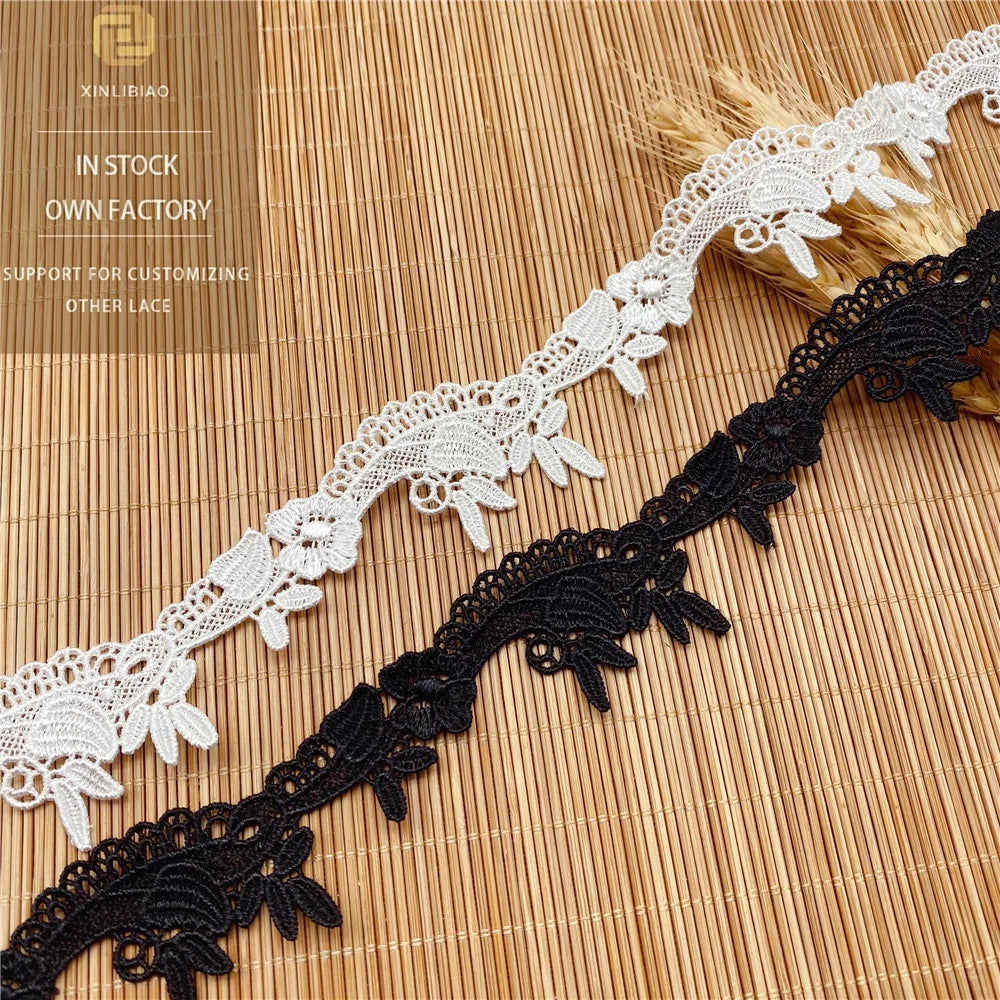 Wholesale Swiss Water-soluble Embroidered Lace Clothing Accessories High-quality Polyester Lace Lolita Sewing Lace Accessories MegaBDM
