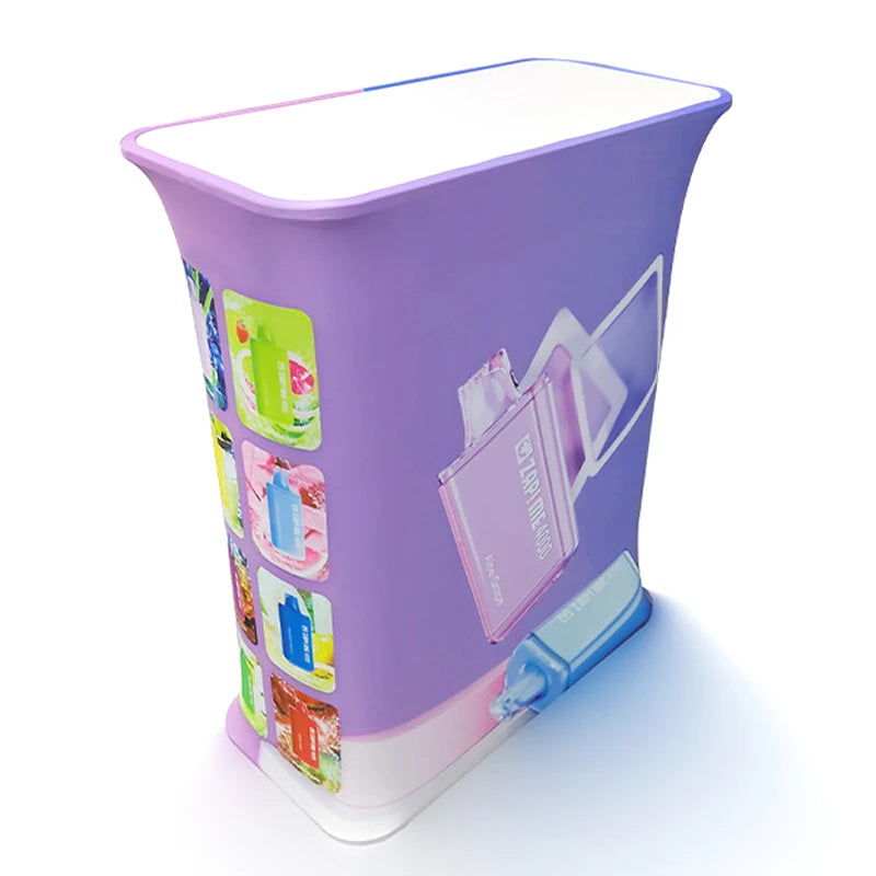 FEAMONT Custom Portable Easy Fabric Podium Counter Pop up Trade Show Counter